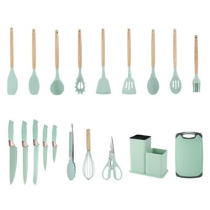 Juego <span class=keywords><strong>de</strong></span> Utensilios <span class=keywords><strong>de</strong></span> <span class=keywords><strong>Cocina</strong></span> <span class=keywords><strong>de</strong></span> Silicona Zunck <span class=keywords><strong>de</strong></span> 19 Piezas, Antiadherentes, Resistentes al Calor, con Caja <span class=keywords><strong>de</strong></span> Almacenamiento, Cuchillos y Ollas - Product Image 3