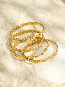 Gold Plated Chain Link <b>Bracelets</b> Women's <b>Crystal</b> Rhinestone Classic Bangles Gift Jewelry - Product Image 3