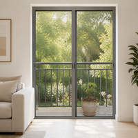 Porte moustiquaire pliante en aluminium, rideau de porte anti-insectes, maille plissée invisible sans rail, télescopique, personnalisable pour la maison