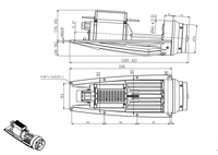 Aigle puissance Moteur PM56-105 KV185 l'assemblée PA Série Moteur Brushless multifonctionnel Pour Sans Pilote bateau USV