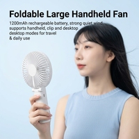 Ventilateurs portatifs pliables personnalisés, puissants, petits, électriques, pliables, personnalisés, à main, portables, électroniques, recharge USB, mini ventilateurs à main