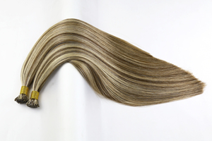 Timide personnalisé I Tip Blonde Extensions de cheveux humains 24 pouces Extensions de cheveux avec point culminant pour fille à la mode - Product Image 6