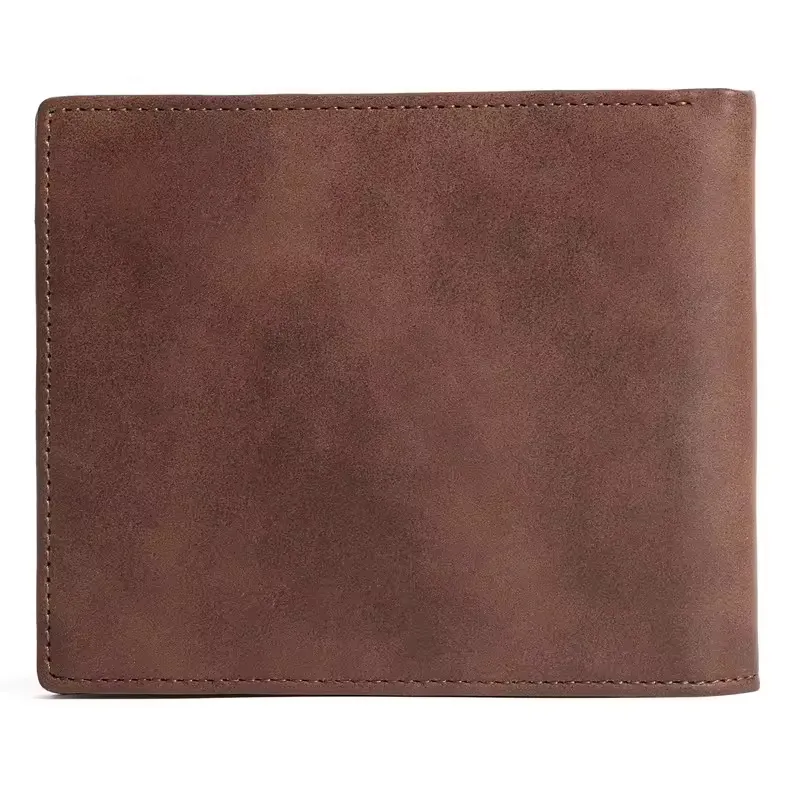 Custom Full Grain Leather Luxury Card Holder Men's Designer Slim Wallet men short wallet with card holder rfid blocking For Men