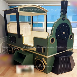 Camas creativas personalizadas para niños, cama individual con diseño de <span class=keywords><strong>tren</strong></span> pequeño, camas de coche Thomas Prince para niños, camas temáticas de dibujos animados personalizadas para el hogar. - Product Image 2