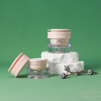 Ensemble d'emballages cosmétiques de luxe en plastique PETG, flacon pompe rond mat vide personnalisé pour lotion et sérum, et pot à crème pour soins de la peau