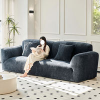 Nouveau design moderne, fauteuil de relaxation compressé, canapé rembourré en tissu, compressé dans une boîte pour le salon, meubles pour la maison