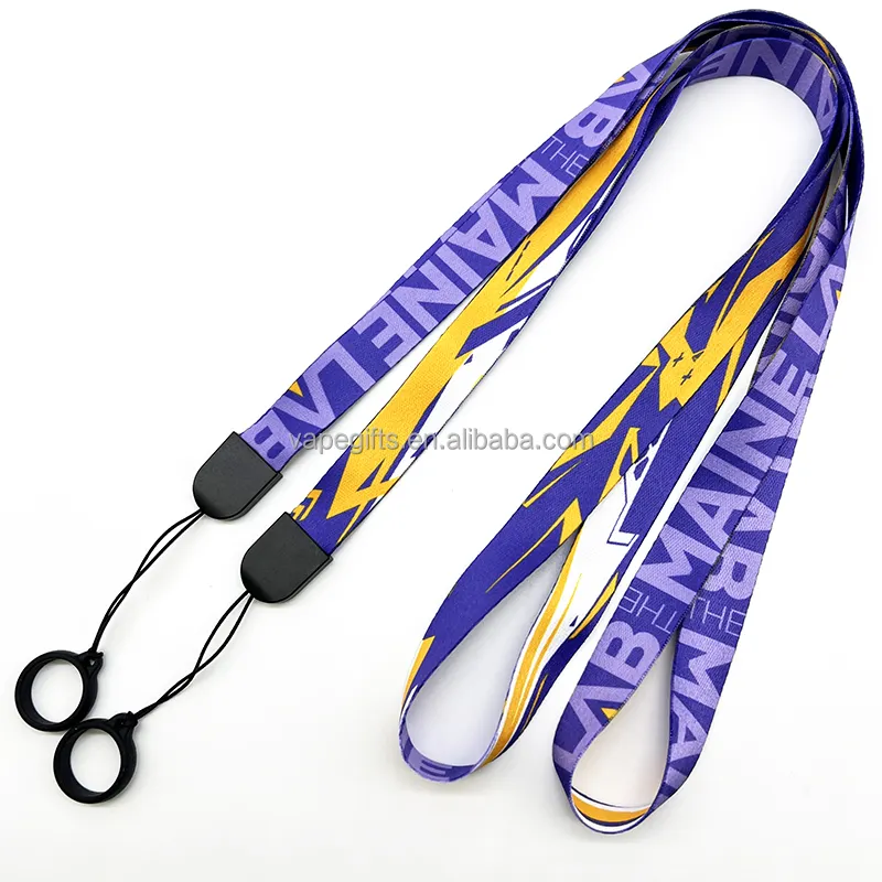 Cá nhân mới tùy chỉnh dây buộc chủ thẻ nhân viên y tế cổ mềm polyester dây buộc với Vòng cho bút