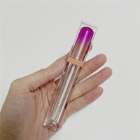Tube de brillant à lèvres carré en plastique cosmétique, emballage Double couche, Tube de rouge à lèvres liquide ABS