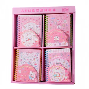 Groothandel Kawaii Cartoon Notitieboekjes Collectie Pocket Coil Boek Kleine Magneet Notebook Notitieboekjes