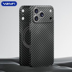 Étui <span class=keywords><strong>de</strong></span> <span class=keywords><strong>téléphone</strong></span> VAWI V-K01 en fibre d'aramide véritable pour iPhone 15~17, <span class=keywords><strong>coque</strong></span> <span class=keywords><strong>de</strong></span> luxe en fibre <span class=keywords><strong>de</strong></span> carbone pour Samsung Android - Product Image 1