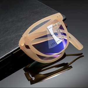 Lentes bifocales Gafas de lectura plegables Unisex Mujeres Tawny Round Retro Power Ratings + 2,50 + 1,50 - Product Image 1