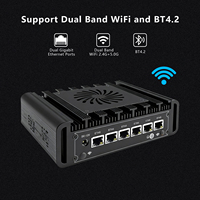 Mini PC N150 Thin Client con 6 Puertos LAN 2.5G, HD, DP, Windows 11 Proxmox, Mini Servidor, Home Theater/Oficina, Router de Red/NAS 4G