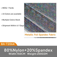 Tissu Spandex Mystique Iridescent Holographique à Paillettes, Extensible dans les 4 Sens, Respirant et Séchage Rapide pour Maillots de Bain et Justaucorps de Gymnastique