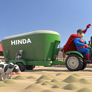 PTO Self-Walking TMR Mixer Machinery 7-36cbm Forraje Ganado TMR Wagon Feed Mixer Machine Precio para la venta - Product Image 5