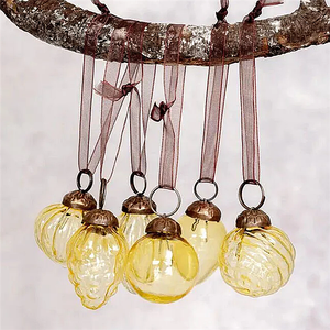 العنبر الساخن عيد الميلاد-20 زجاج زينة شجرة عيد الميلاد-زينة صغيرة-كرات عيد الميلاد - Product Image 2