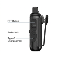 KENEARD KE-616 4G LTE PoC Walkie Talkie Dual SIM 3000mAh 150 Jam Siaga Tekan Tombol Bicara Bisnis Hotel Ritel Kantor Jangkauan 50km+ 2W