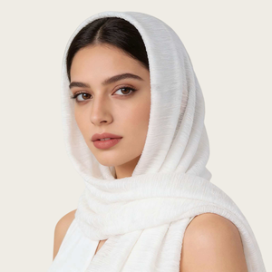 Hijab en mousseline de soie uni pour femme, long et léger, pour un usage quotidien en toutes saisons - Product Image 2
