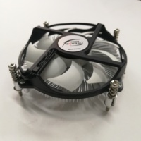 Mini Radiateur pour Boîtier ITX, Refroidisseur LGA1700 1200 115x, Ventilateur de Boîtier d'Ordinateur 3 Broches, Radiateur CPU en Cuivre 1U INTEL à Roulement Fluide 23dBA