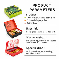 Boîte à emporter en carton biodégradable écologique avec logo personnalisé, pour salade de poulet frit, avec couvercle, pour collations