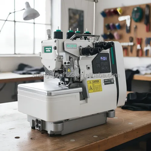 Máquina Overlock de 2 Agujas y 4 Hilos de Accionamiento Directo, Máquina de Coser Industrial Computarizada de Alta Calidad para Prendas de Vestir - Product Image 2