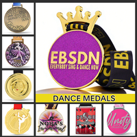 Médaille de Danse Personnalisée en Alliage de Zinc, Relief 3D Émaillé, Récompense de Reconnaissance pour Compétition de Hip-Hop et Spectacles de Rue, Fournisseur