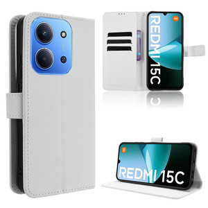 เคสโทรศัพท์แบบฝาพับหนัง PU ลายกระเป๋าสตางค์เพชรสุดหรูสำหรับ Redmi 15C 4G 171มม. - Product Image 5