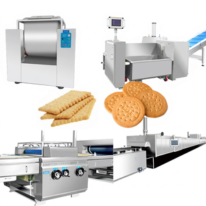 Professional Maria <b>Cookies</b> Forming Nut Butter Round <b>Cookie</b> Machine 2 Lines Sandwich Soft Biscuit Production Line Turkey - Product Image 1