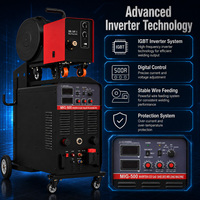 Nouvelle machine à souder MIG industrielle OEM 500A 380V triphasée à onduleur IGBT, soudeuse CO2 avec alimentation externe, fil de 0,8 mm, prix en gros