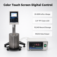 Viscosimètre numérique rotatif Brookfield haute température à écran LCD couleur HBTV-2H pour adhésifs thermofusibles et asphalte – Vente directe usine
