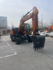 Excavadora de ruedas Develon DX125W de 12.3 toneladas, excavadora de ruedas de tránsito rápido para construcción de carreteras municipales, tuberías y paisajismo. - Product Image 4