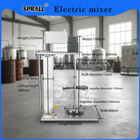 Agitateur mélangeur à moteur sans balais SPRALL 10L-40L 220V pour le mélange de cosmétiques, d'aliments, de shampooings et de savons avec un niveau de sécurité élevé
