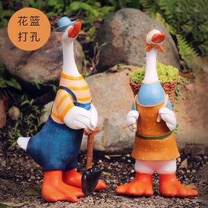 Ornements créatifs en résine de canard mignon Micro-paysage Animal pour la décoration d'aménagement paysager de <span class=keywords><strong>piscine</strong></span> de jardin de <span class=keywords><strong>bassin</strong></span> hydroponique charnu - Product Image 6