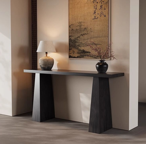 Mesa <span class=keywords><strong>Consola</strong></span> de Entrada Moderna de Madera Maciza, Mueble de Almacenamiento para Sala de Estar, <span class=keywords><strong>Convertible</strong></span> en Mueble de Pared para Entrada o Pasillo - Product Image 3