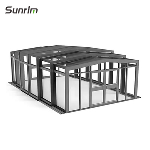 Véranda télescopique mobile moderne, imperméable, en aluminium et verre, pour <span class=keywords><strong>jardin</strong></span> - Product Image 6