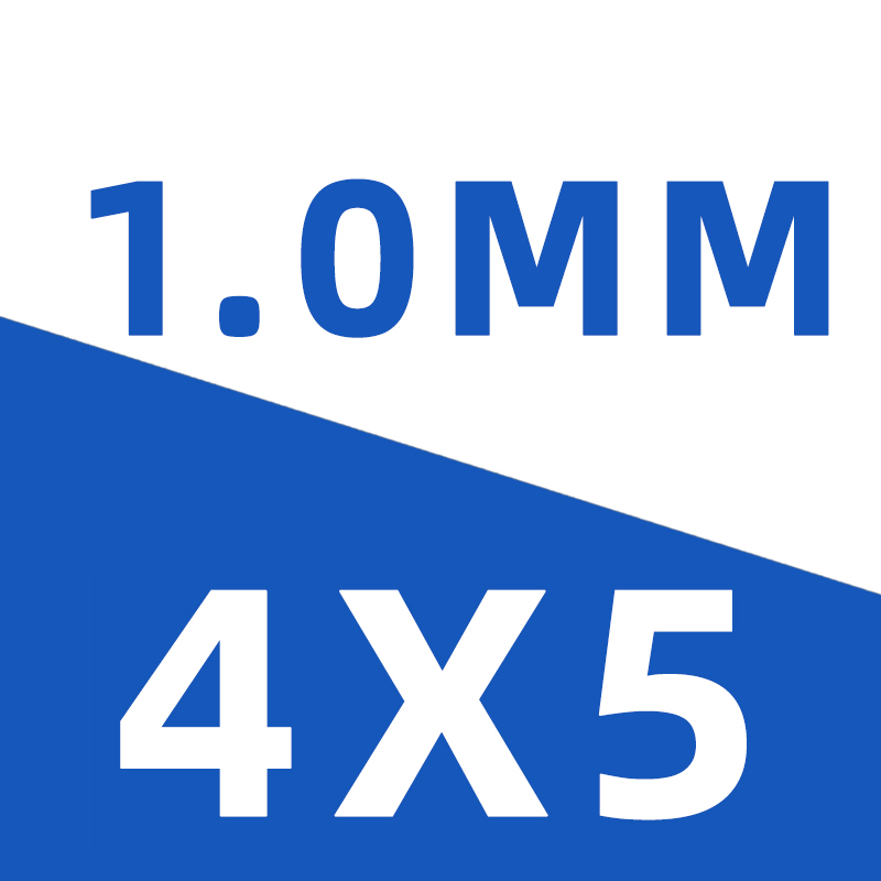 1,0 mm 4x5