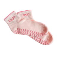 Chaussettes de yoga et de Pilates personnalisées pour femmes, confortables, respirantes, antidérapantes, chaussettes de Pilates à grip personnalisées
