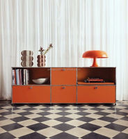 Mueble de Salón de Diseño Moderno, Aparador Metálico Modular Personalizado, Mueble de Almacenamiento para Salón