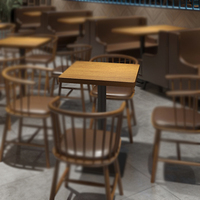 Table basse de restaurant bon marché de haute qualité avec meubles de chaises en marbre/bois