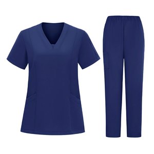 Women Short Sleeve Quick-Dry Stretch Medical <b>Scrubs</b> <b>Set</b> Hospital Clinic <b>Scrubs</b> Uniforms <b>Set</b> Surgical Comfortable - Product Image 5