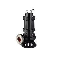 Pompe à eaux usées submersible avec broyeur 5,5 CV en fonte, résistante à la corrosion, anti-colmatage, pour le rejet de particules solides en élevage