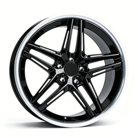 Jantes forgées légères Y-Spoke, finition noir brillant, lèvres polies, pour BMW M3 et modèles Mercedes Performance, concaves profondes