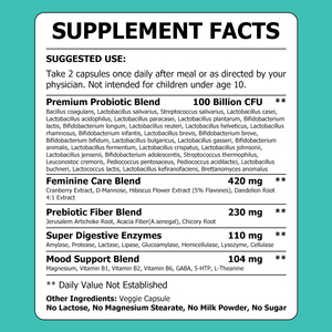 Private Label Womens Probiotic Capsules with Premium Probiotic Blend Relieve Immune Support Immune Health a Healthy Capsules - Product Image 2