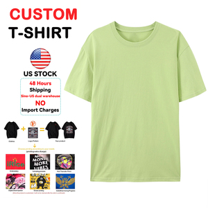 Maglietta in Cotone 100% Personalizzabile, Spedizione <span class=keywords><strong>Rapida</strong></span> da Magazzino USA, <span class=keywords><strong>Stampa</strong></span> Personalizzata, Basso MOQ, Vendita all'Ingrosso - Product Image 6