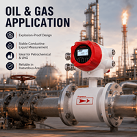 Débitmètre électromagnétique Supmea LDG-SUP-A100D ATEX IECEx Ex Db Ib IIC T6 Gb pour zones inflammables et explosives