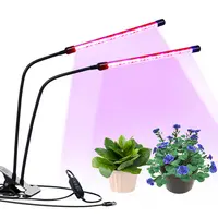 2 kafa metal katlanabilir LED bitki büyümek işık kapalı saksı bitkileri veya kapalı bahçeler tam spektrumlu LED bitki ışık büyümeye yol açtı