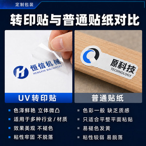 Etiqueta Adhesiva de Transferencia UV Hengxinmao, Etiqueta de Cristal Desprendible a Prueba de Agua para Etiquetas de Embalaje - Product Image 3