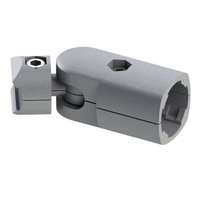 Accesorios de línea de montaje de tubería magra de aluminio de tercera generación, Conector de aluminio de 180 grados, tipo exterior de junta