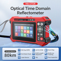 Équipement de test de fibre optique OTDR 1310/1550/1625nm 80km avec compteur de puissance VFL