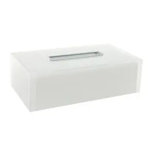 Frosty Perspex Tissue Doos Acryl Tissue Organizer Gemaakt Van 3mm Acryl