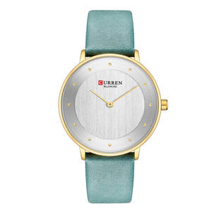 Montre à quartz pour femme au design élégant, 38 mm, bracelet en cuir, étanche, ultra-fine, pour usage quotidien/loisirs, montre mécanique - Product Image 5